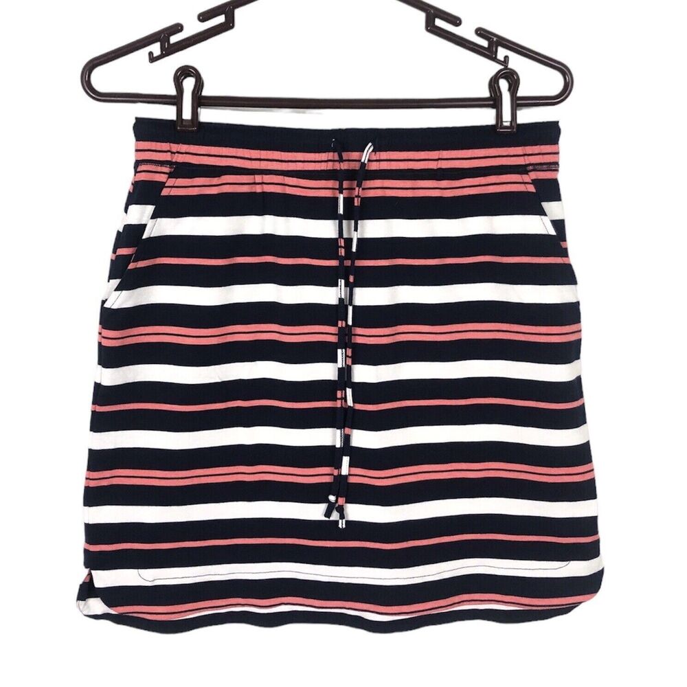 Sunday Pink Navy White Striped Skirt Women's Size Small